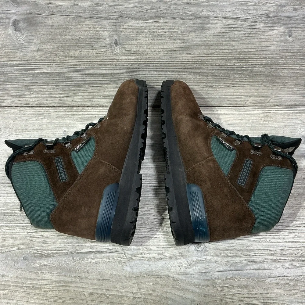 VTG 12/94 Merrell Nova GTX II Hiking Boots US 10 Men's Brown Green Outdoor Boot